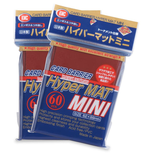 60ct Red KMC Hyper Matte Mini Sleeves - Duel Kingdom
