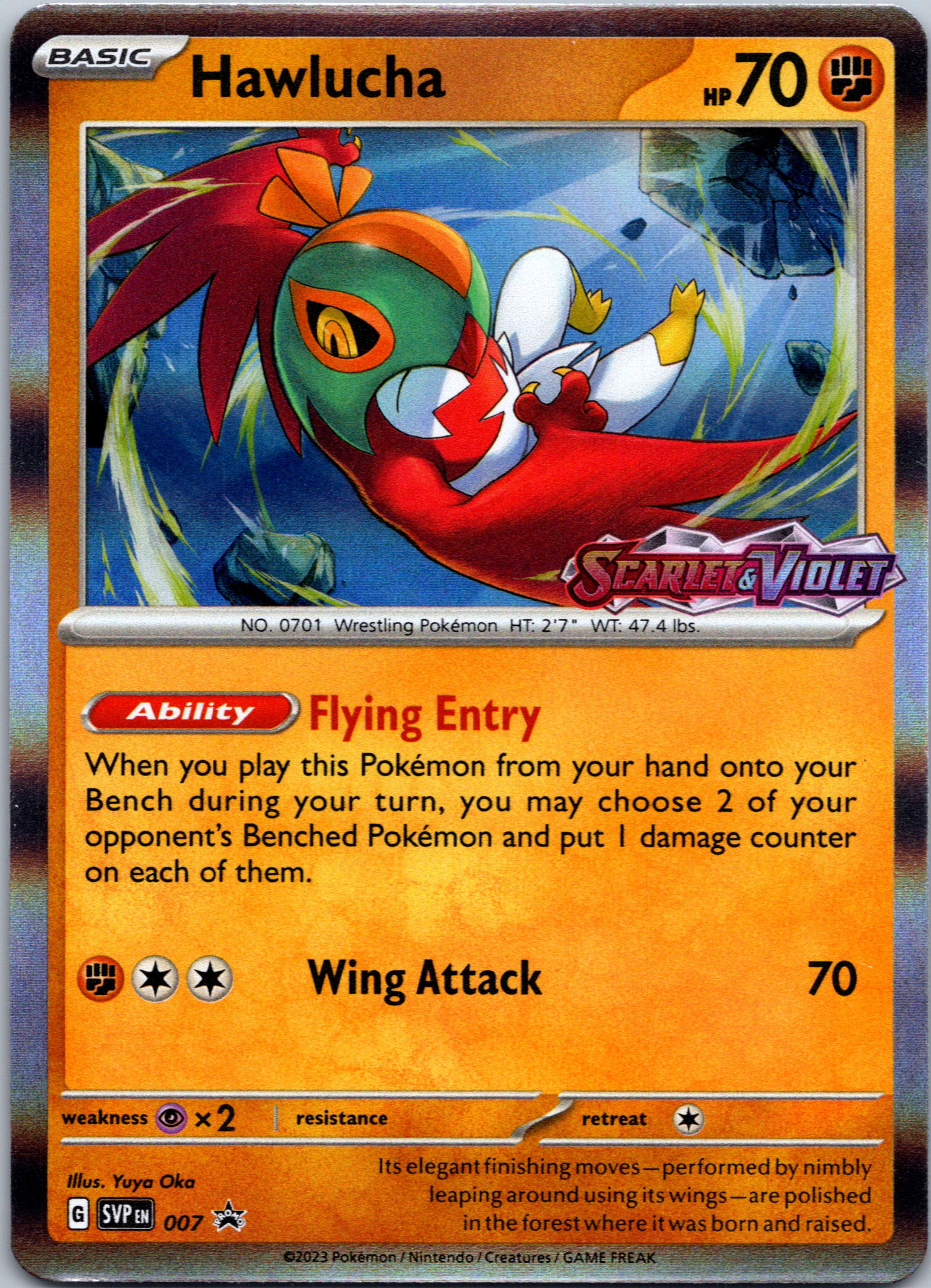 Hawlucha (007) [Scarlet & Violet: Black Star Promos]