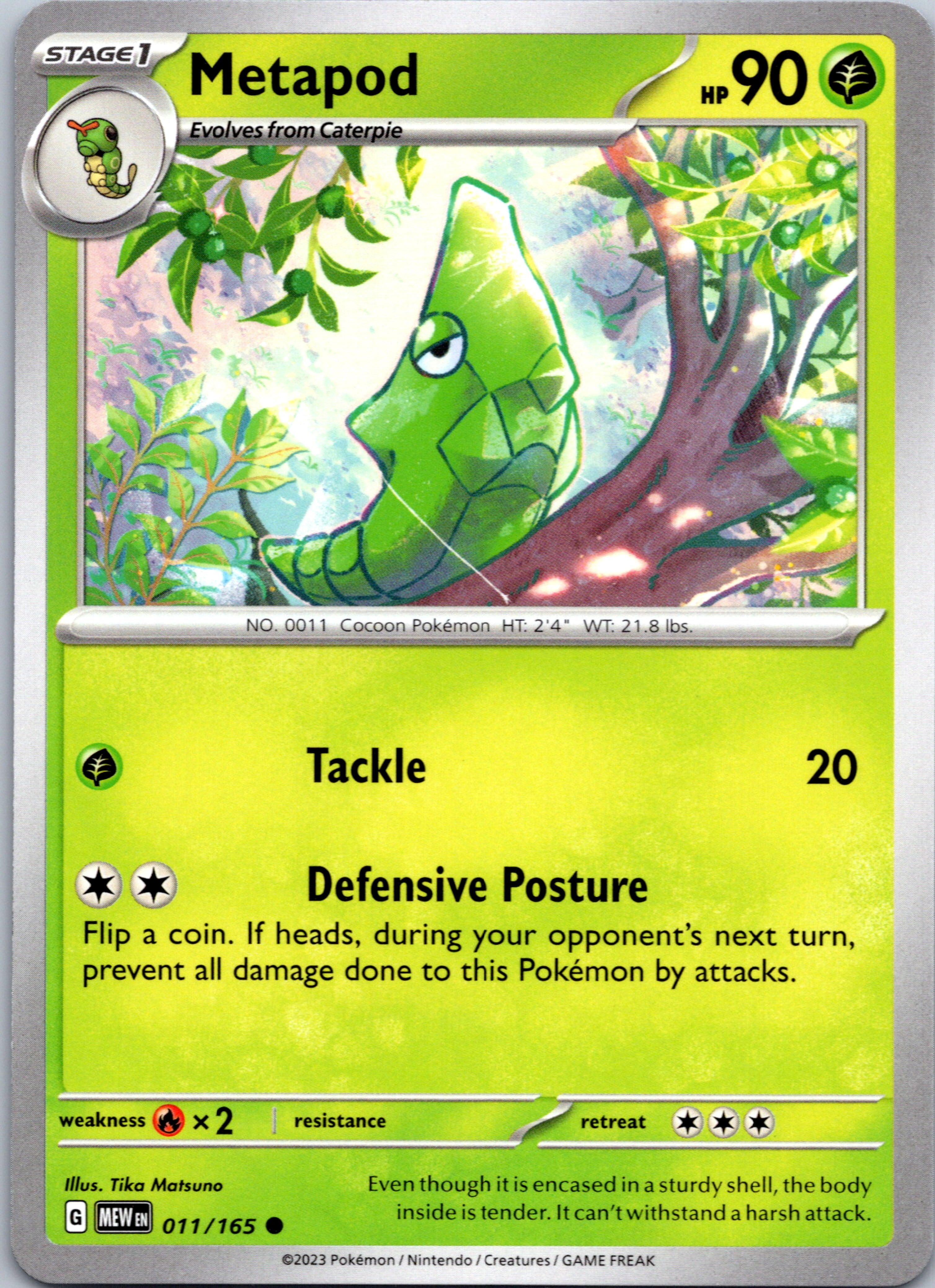 Metapod (011/165) [Scarlet & Violet:  151]