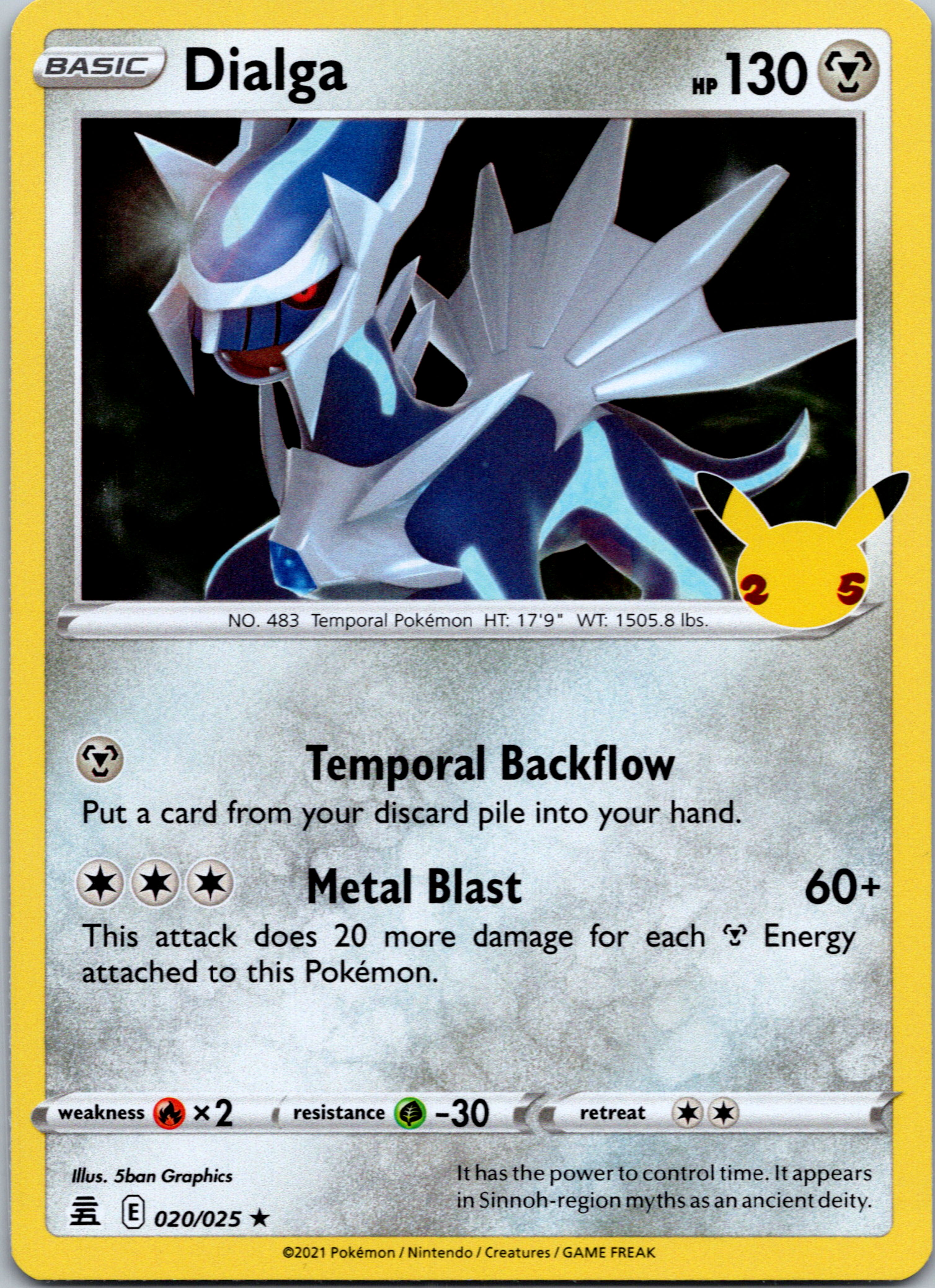 Dialga (020/025) [Celebrations: 25th Anniversary]