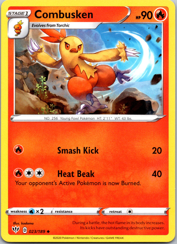 Combusken (023/189) [SWSH03: Darkness Ablaze]