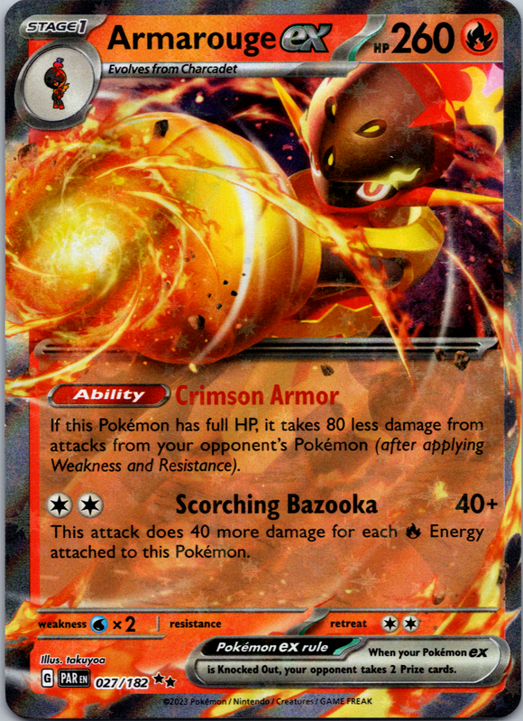 Armarouge ex (027/182) - [Scarlet & Violet: Paradox Rift] Holofoil
