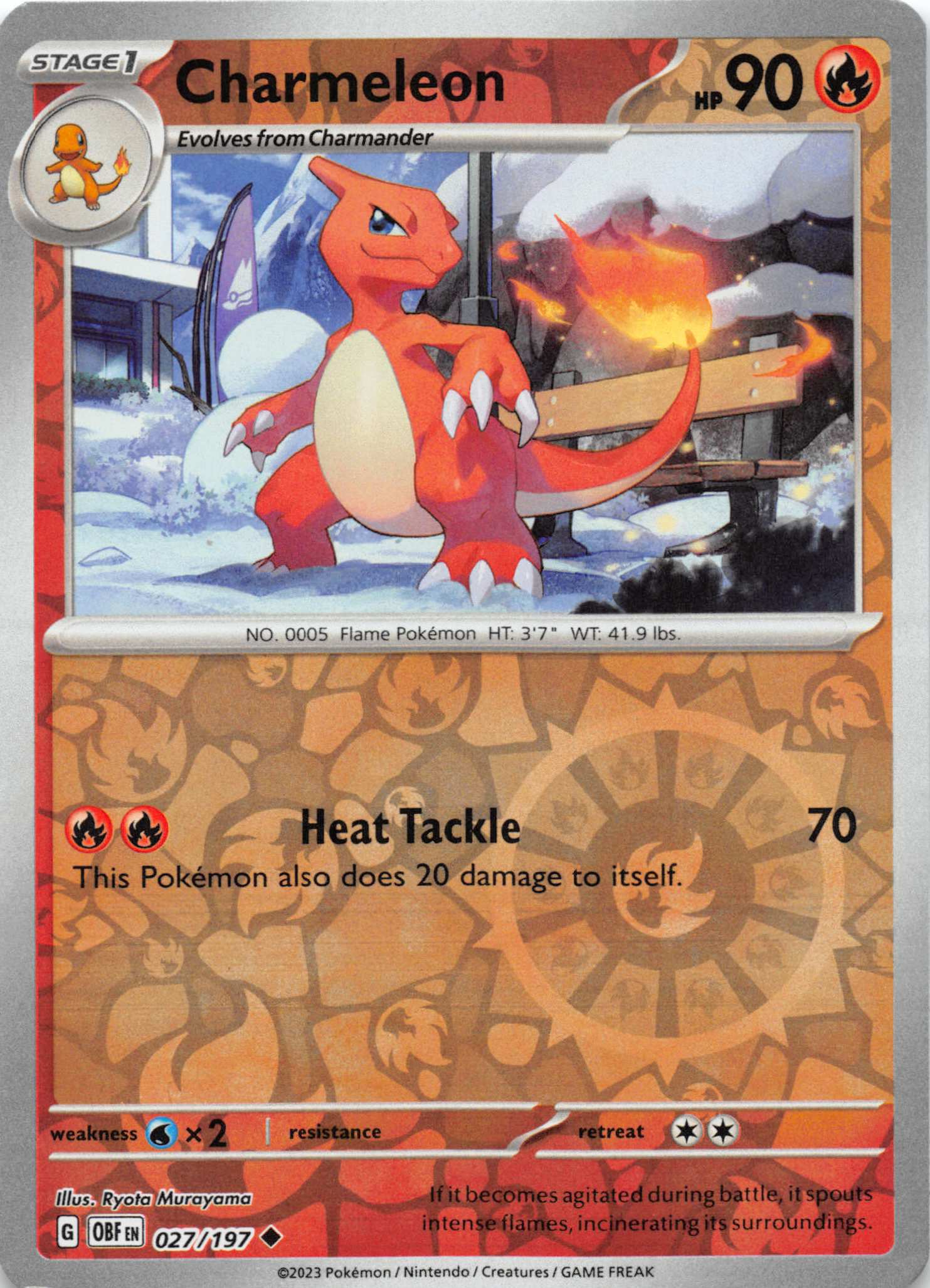 Charmeleon (027/197) [Scarlet & Violet: Obsidian Flames]