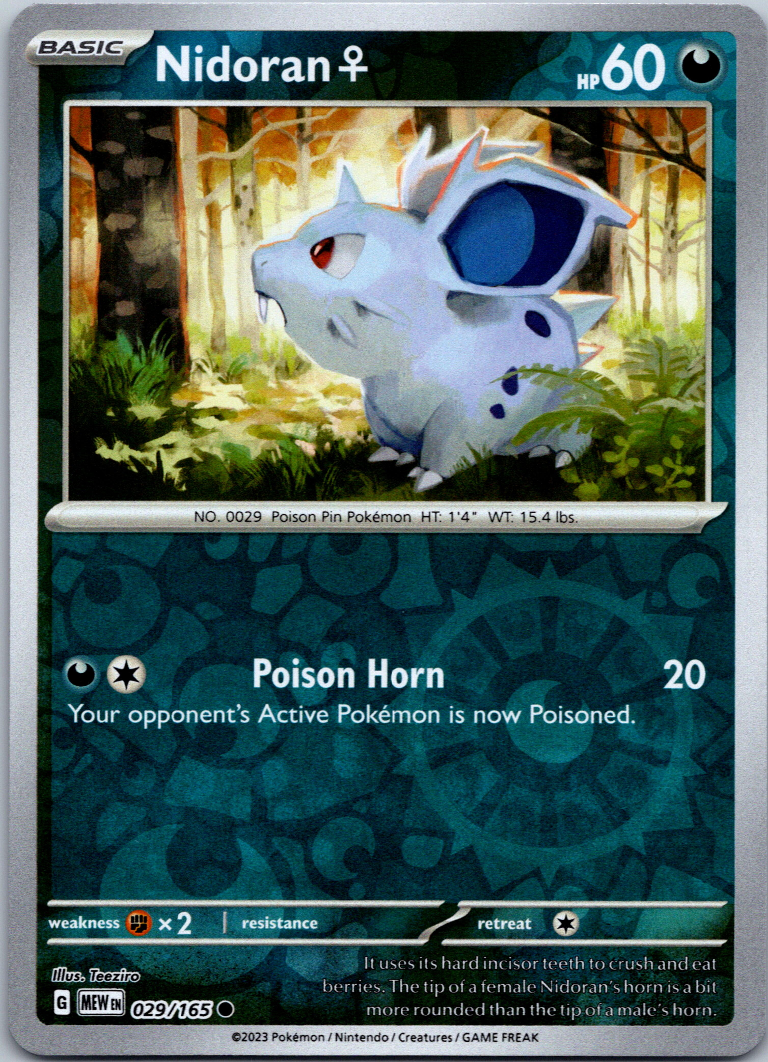 Nidoran F (29/165) [Scarlet & Violet:  151] Reverse Holofoil