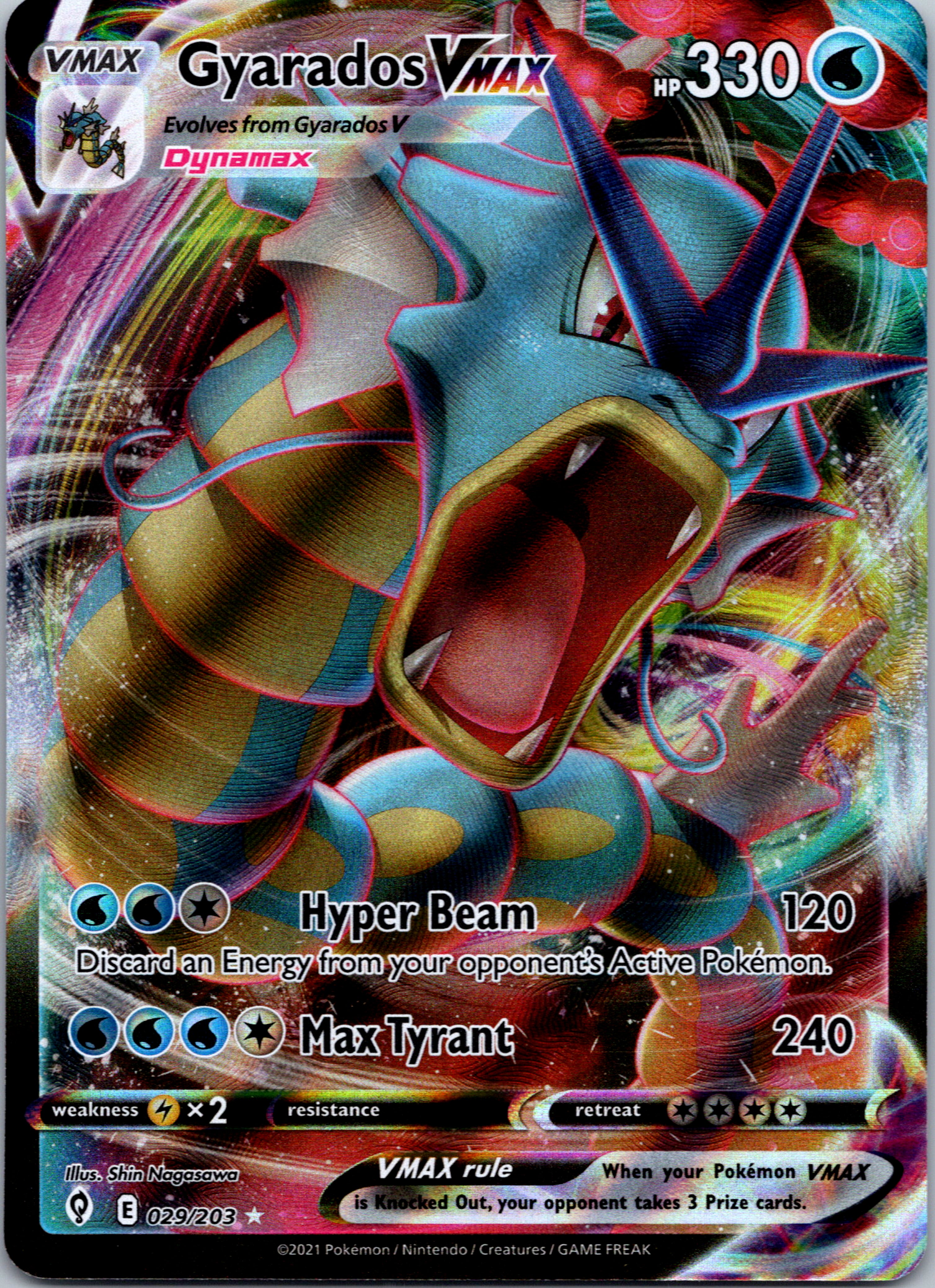 Gyarados VMAX (029/203) [Sword & Shield: Evolving Skies]