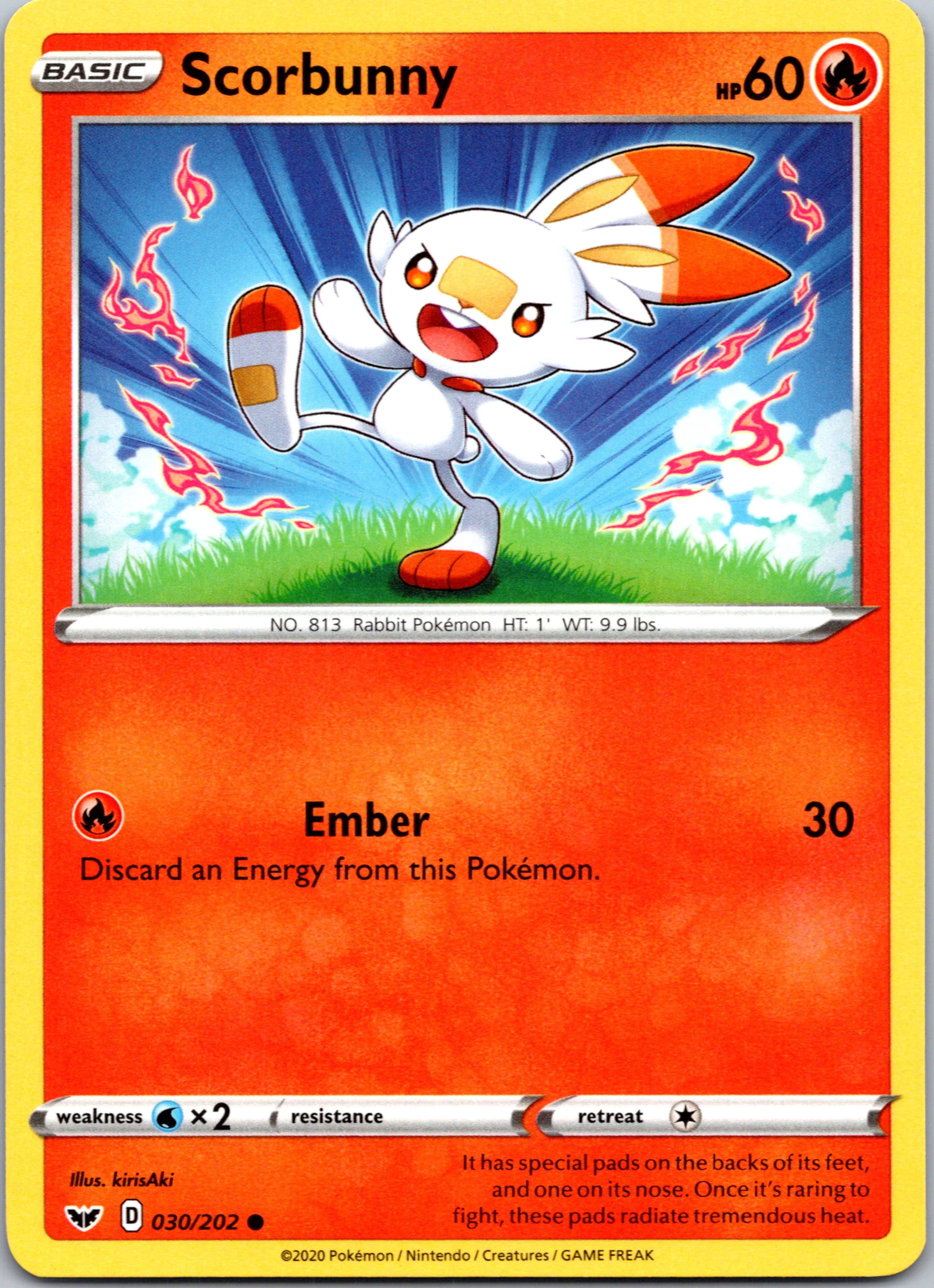 Scorbunny (030/202) [SWSH01: Sword & Shield Base Set]