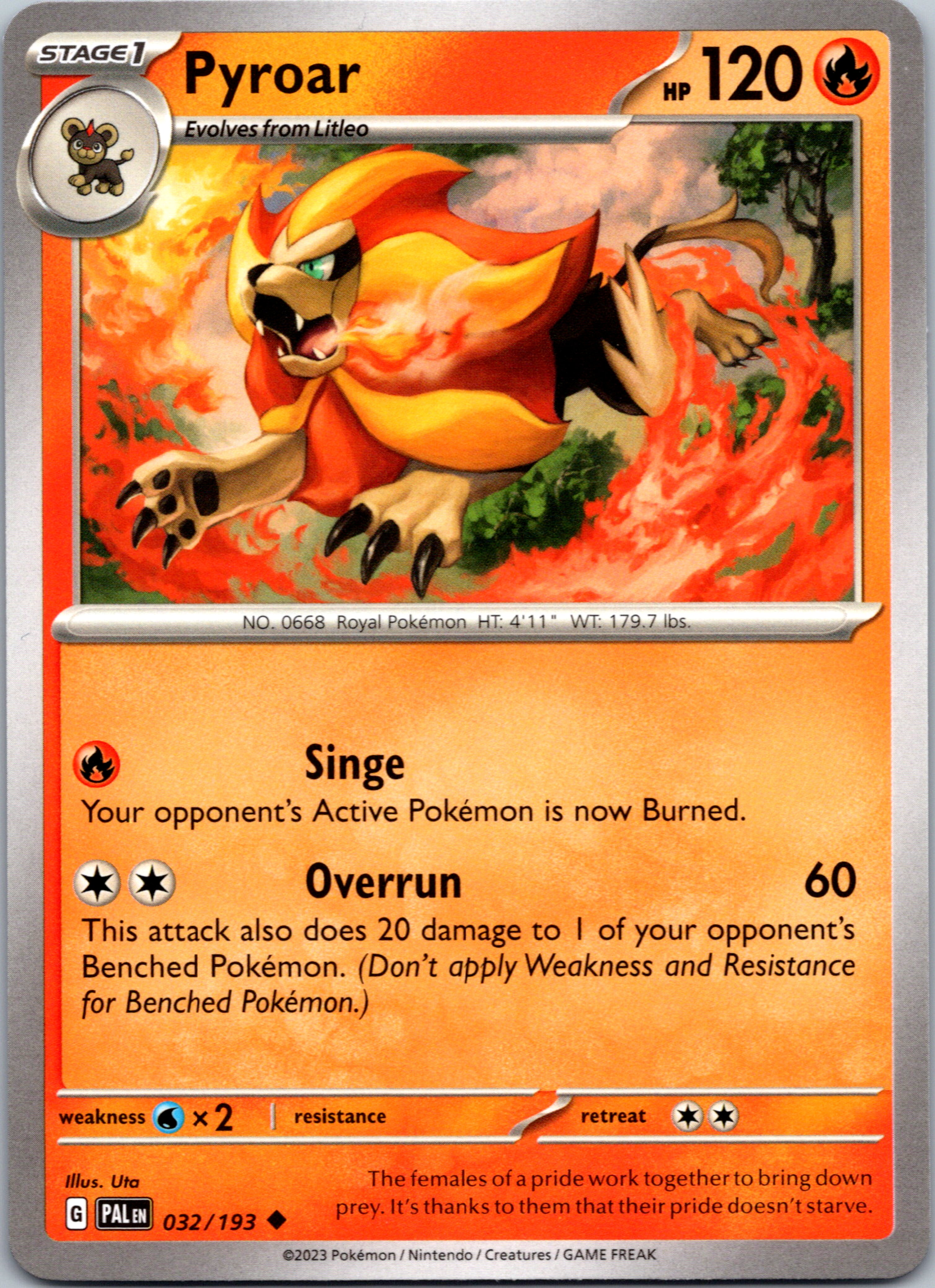 Pyroar (032/193) [Scarlet & Violet: Paldea Evolved]