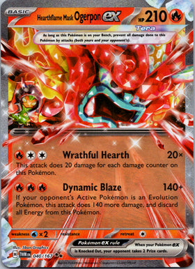 Hearthflame Mask Ogerpon ex [040/167] - (Twilight Masquerade) Holofoil