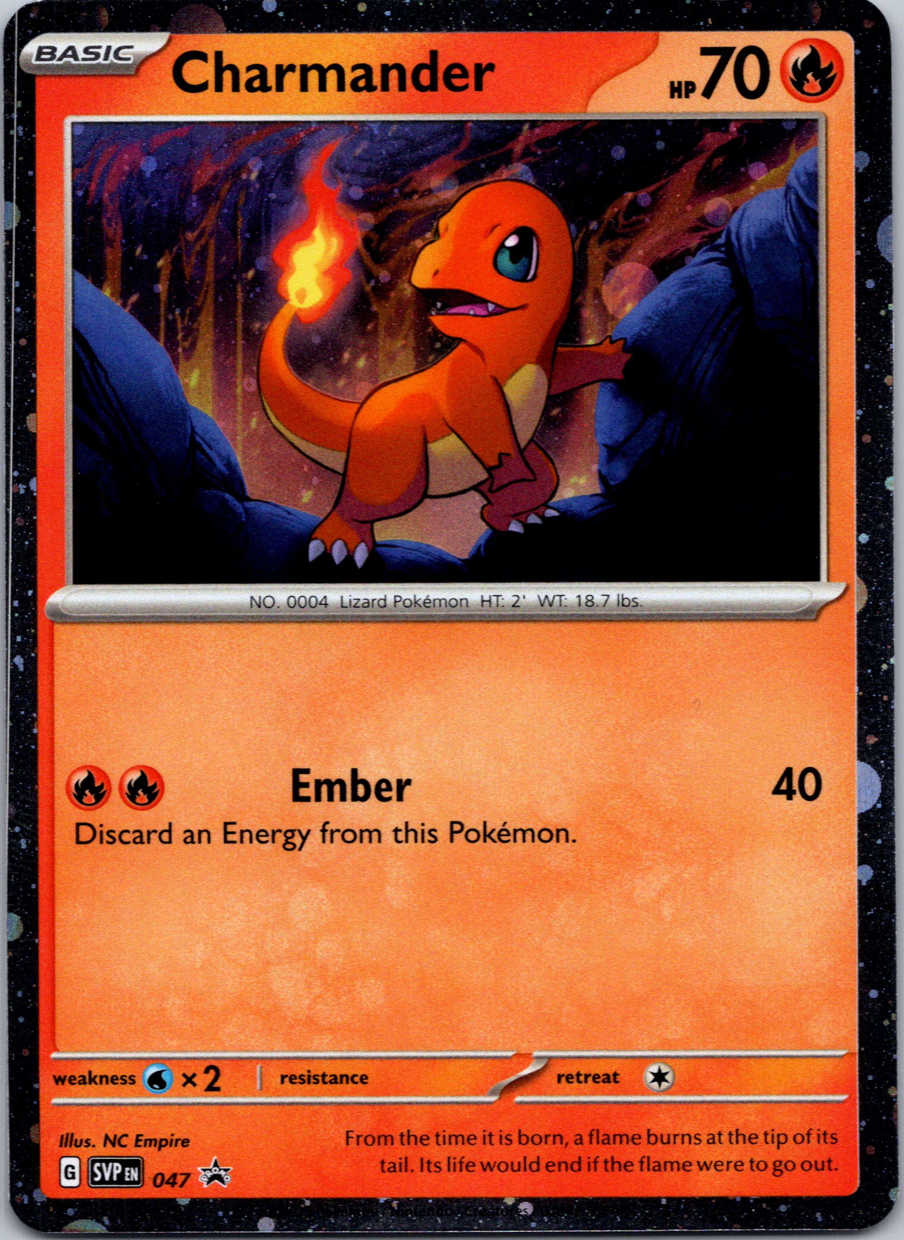 Charmander (047) (Cosmos Holo) [Scarlet & Violet: Black Star Promos]