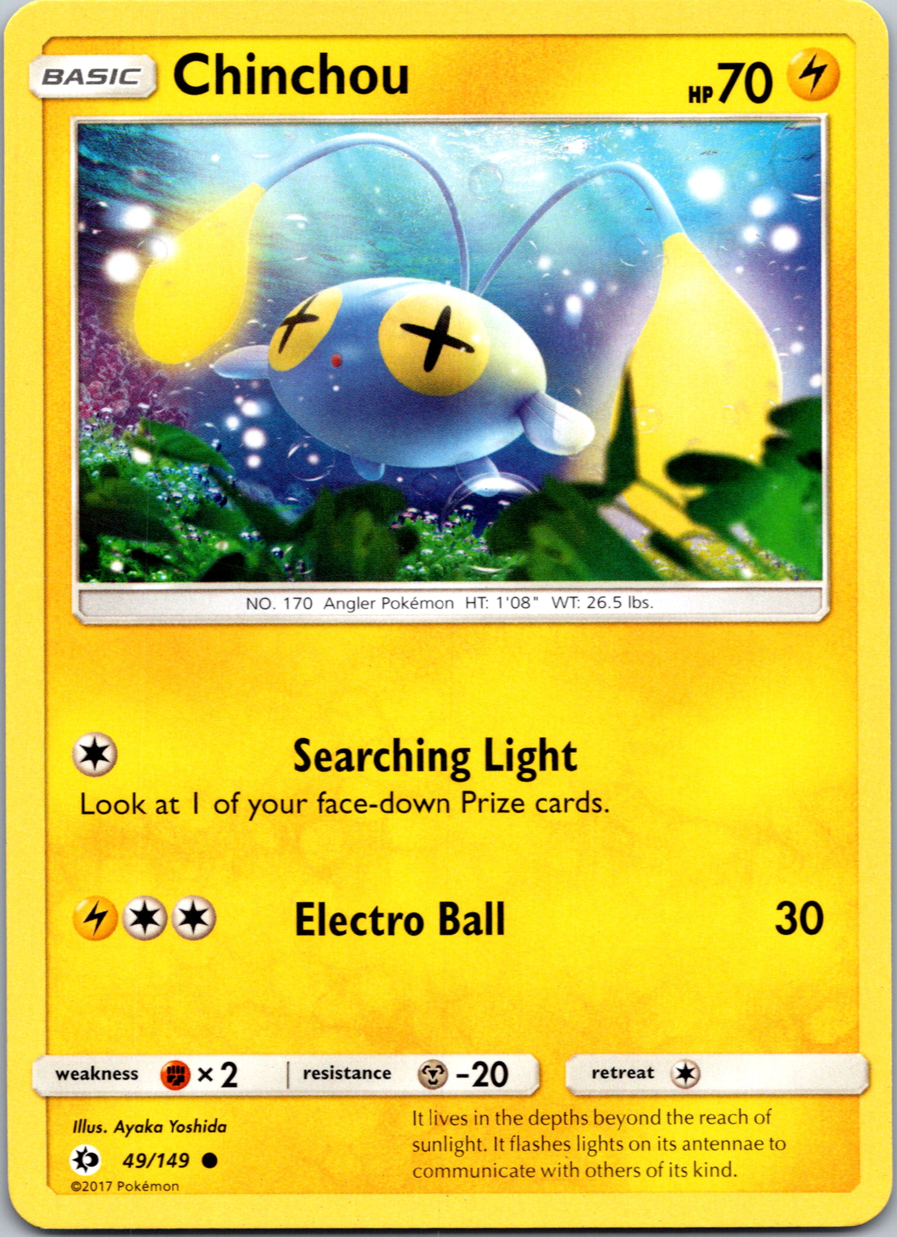 Chinchou (49) [SM Base Set]