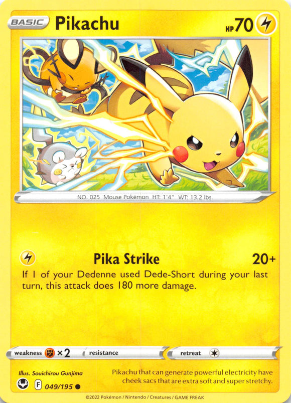 Pikachu (049/195) [Sword & Shield: Silver Tempest]