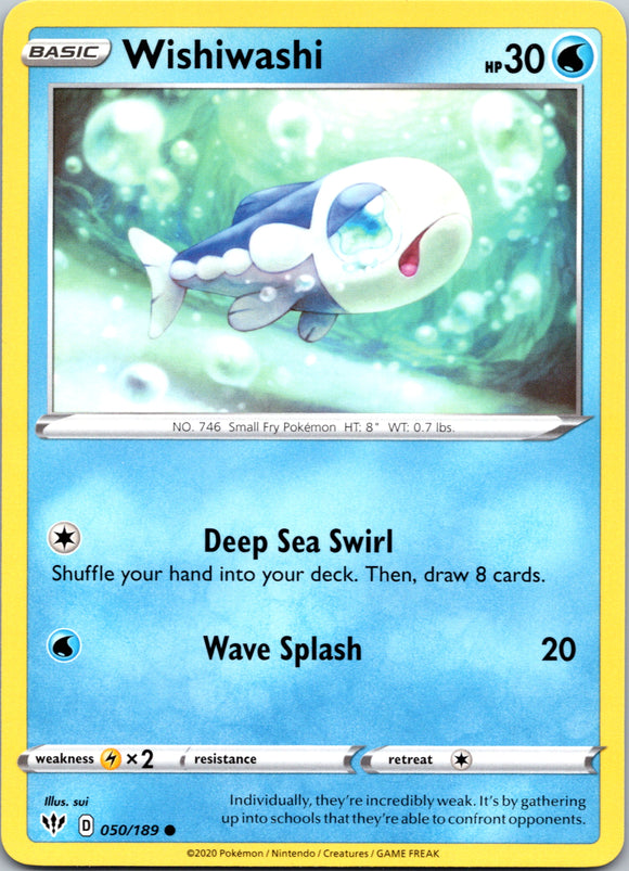 Wishiwashi (050/189) [SWSH03: Darkness Ablaze]