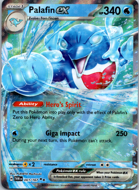Palafin ex [061/167] - (Twilight Masquerade) Holofoil