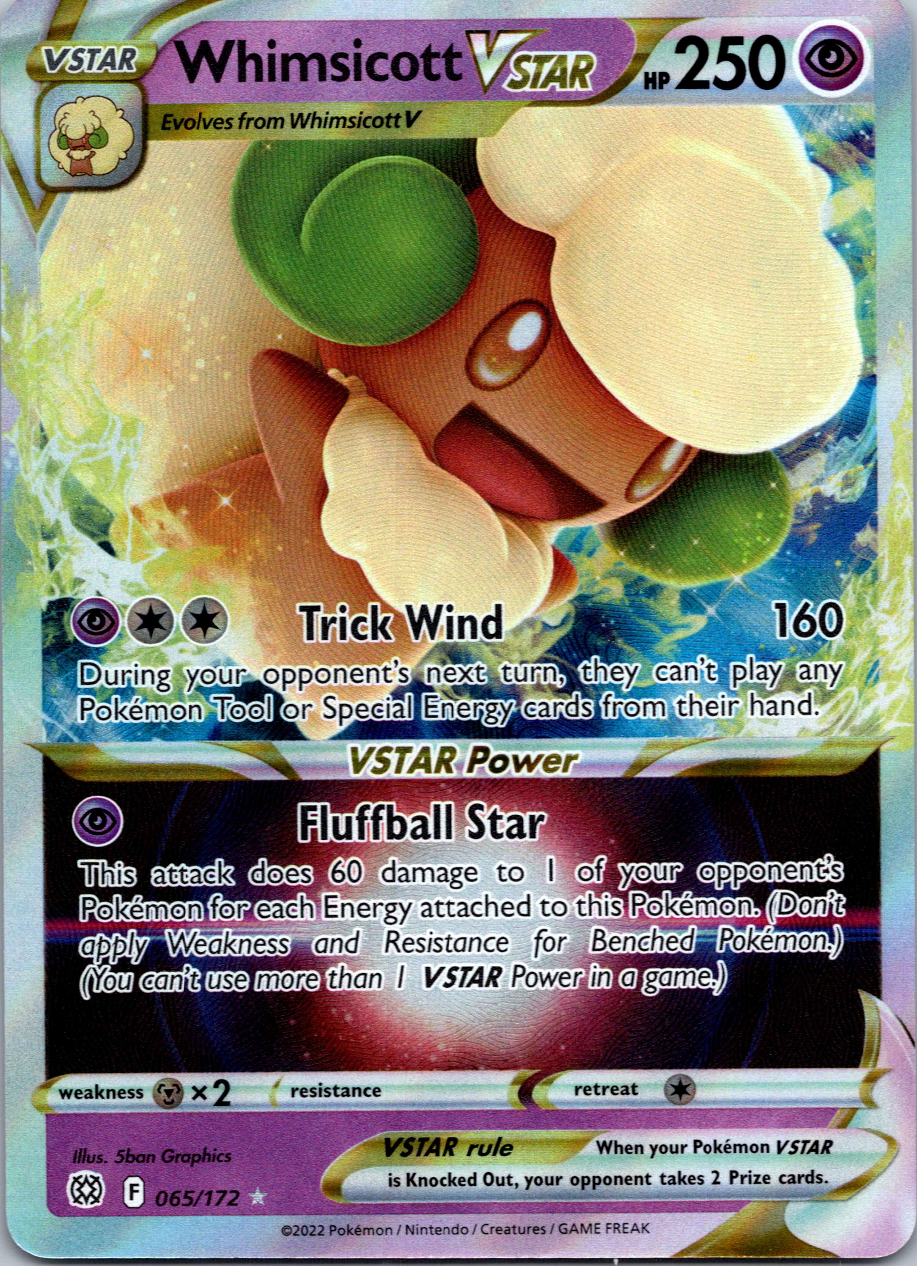 Whimsicott VSTAR (065/172) [Sword & Shield: Brilliant Stars]