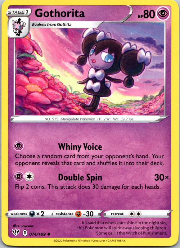Gothorita (074/189) [SWSH03: Darkness Ablaze]
