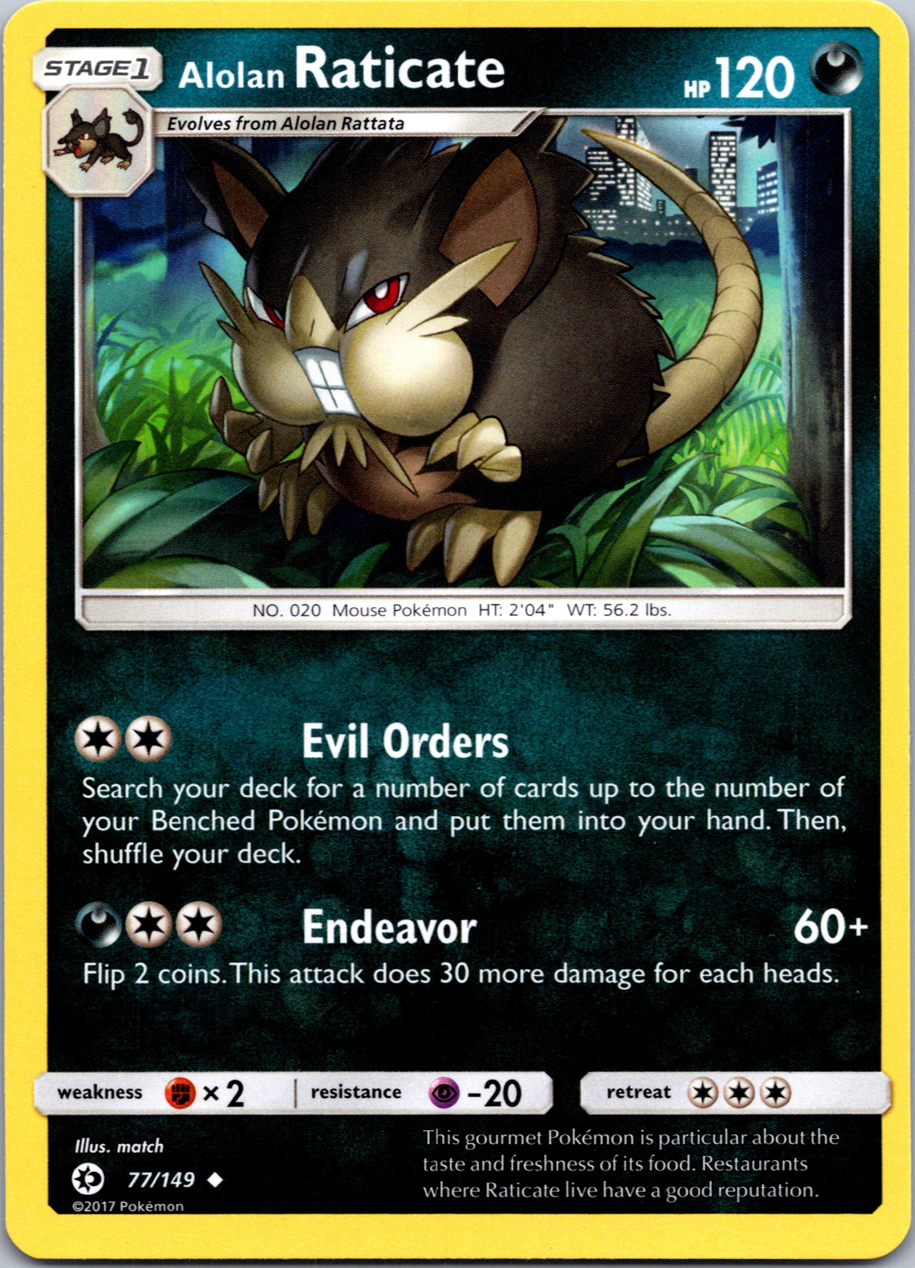 Alolan Raticate (77) [SM Base Set]