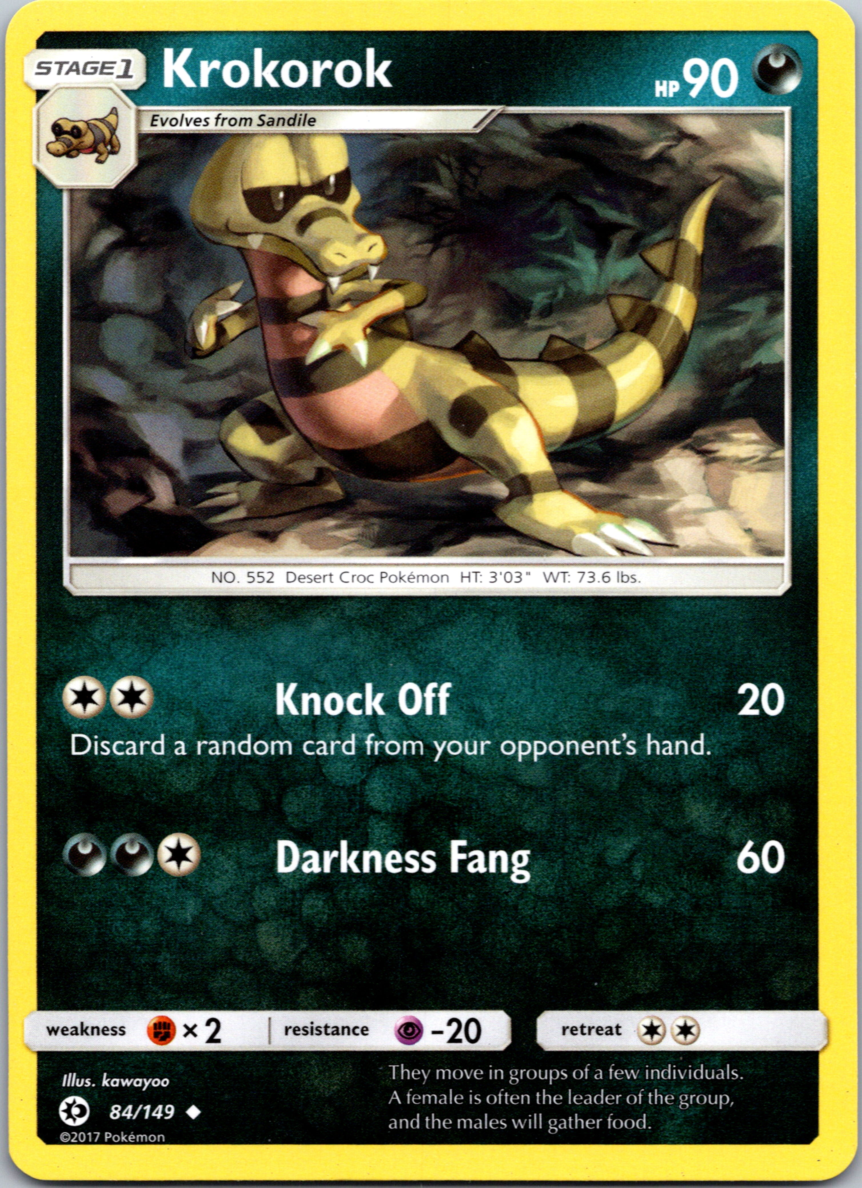 Krokorok (84) [SM Base Set]