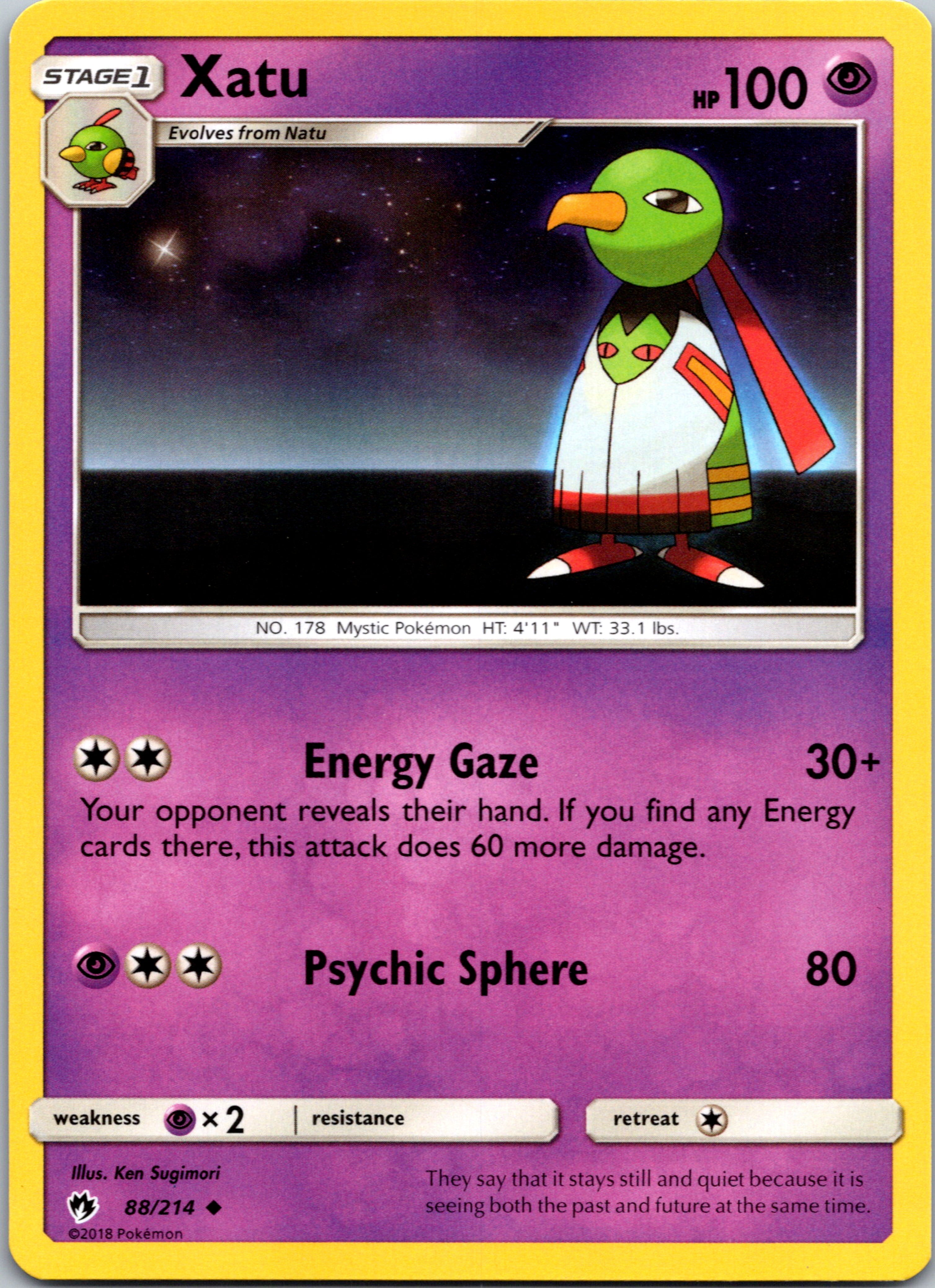 Xatu (088/214) [Sun & Moon: Lost Thunder]