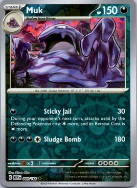 Muk (089/165) [Scarlet & Violet:  151] Reverse Holofoil