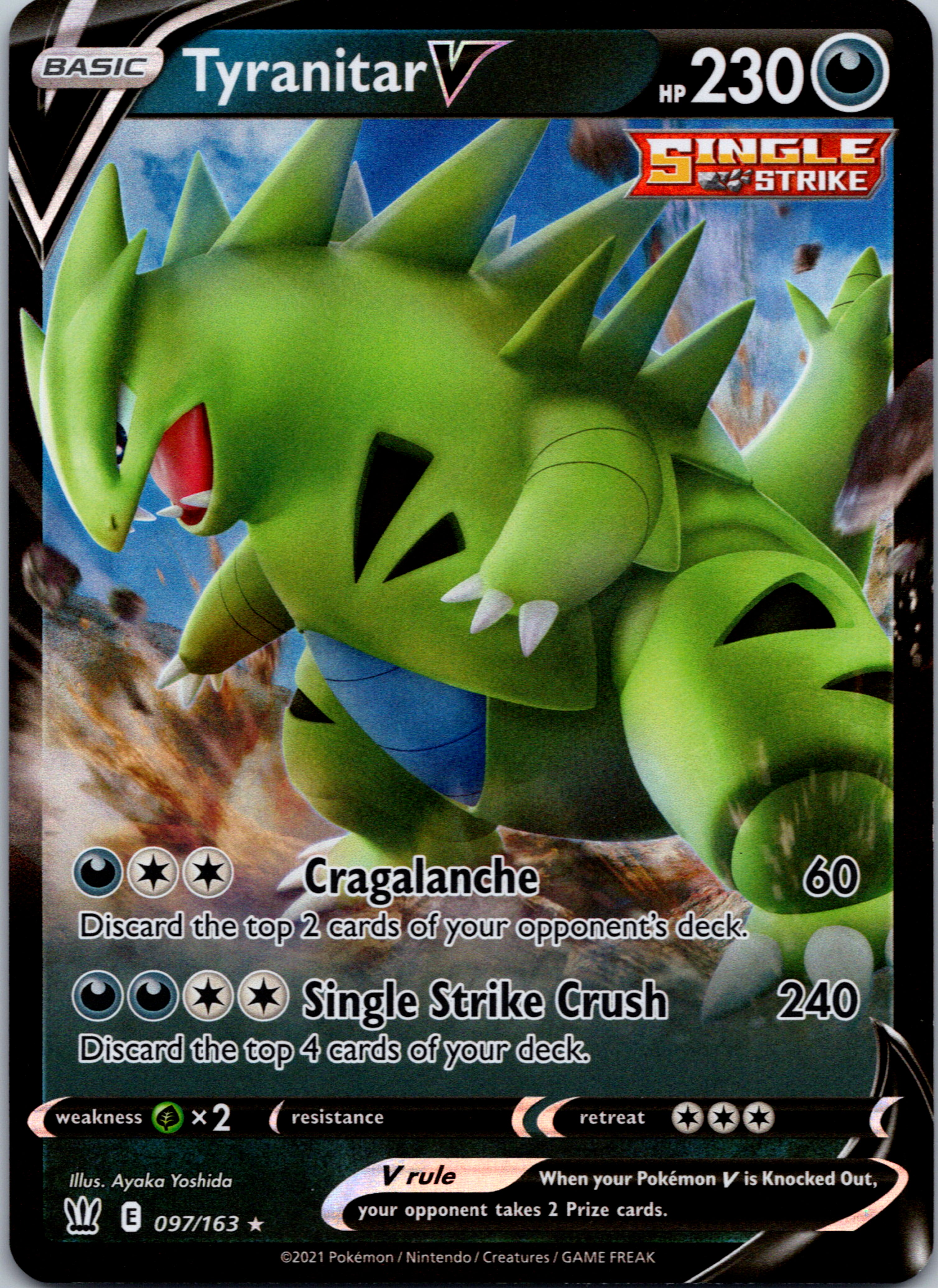 Tyranitar V [097/163] [SWSH05: Battle Styles]