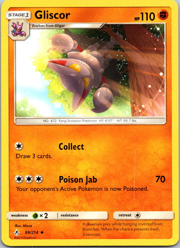 Gliscor (099/214) [Sun & Moon: Unbroken Bonds]
