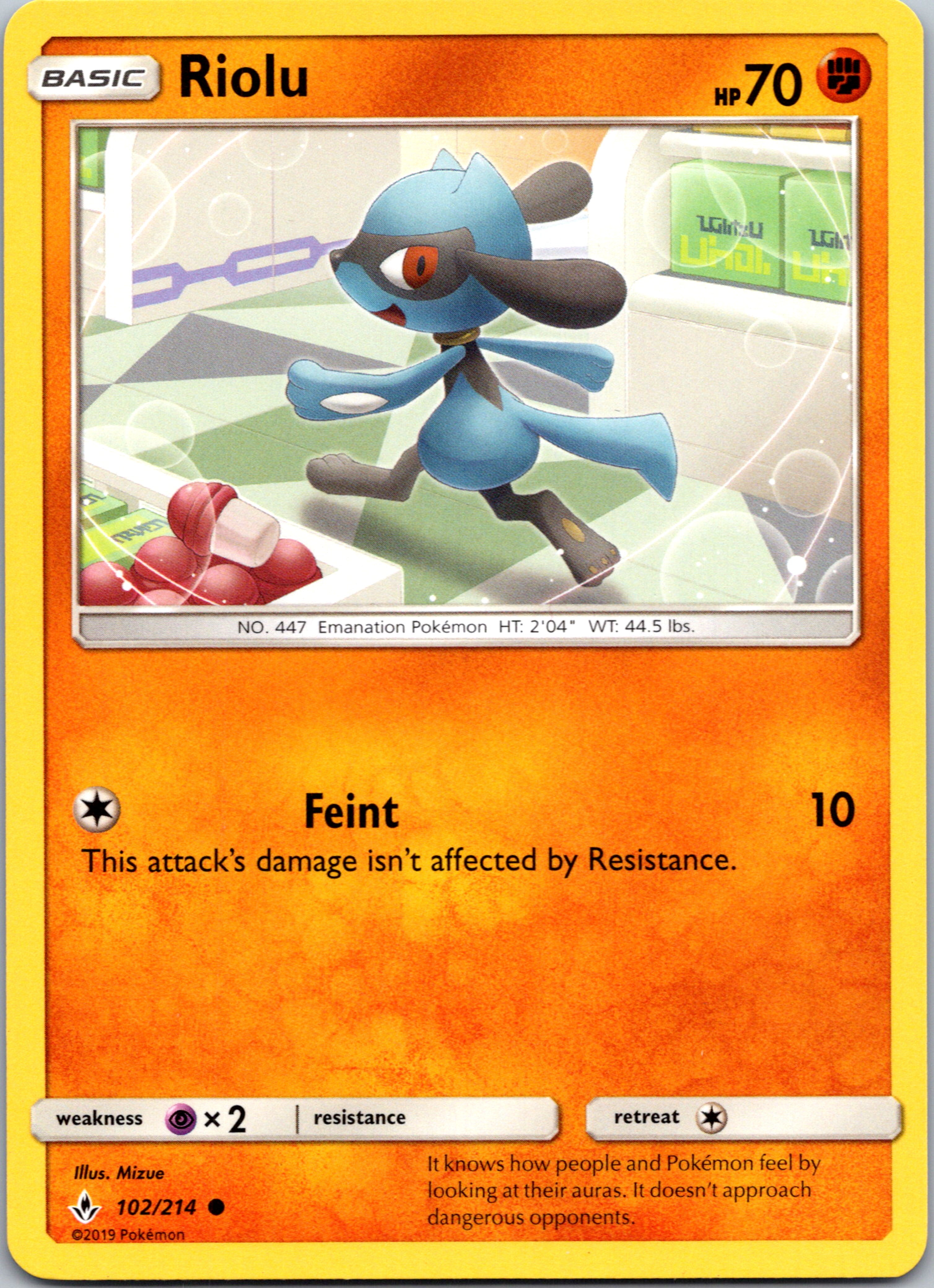 Riolu (102/214) [Sun & Moon: Unbroken Bonds]