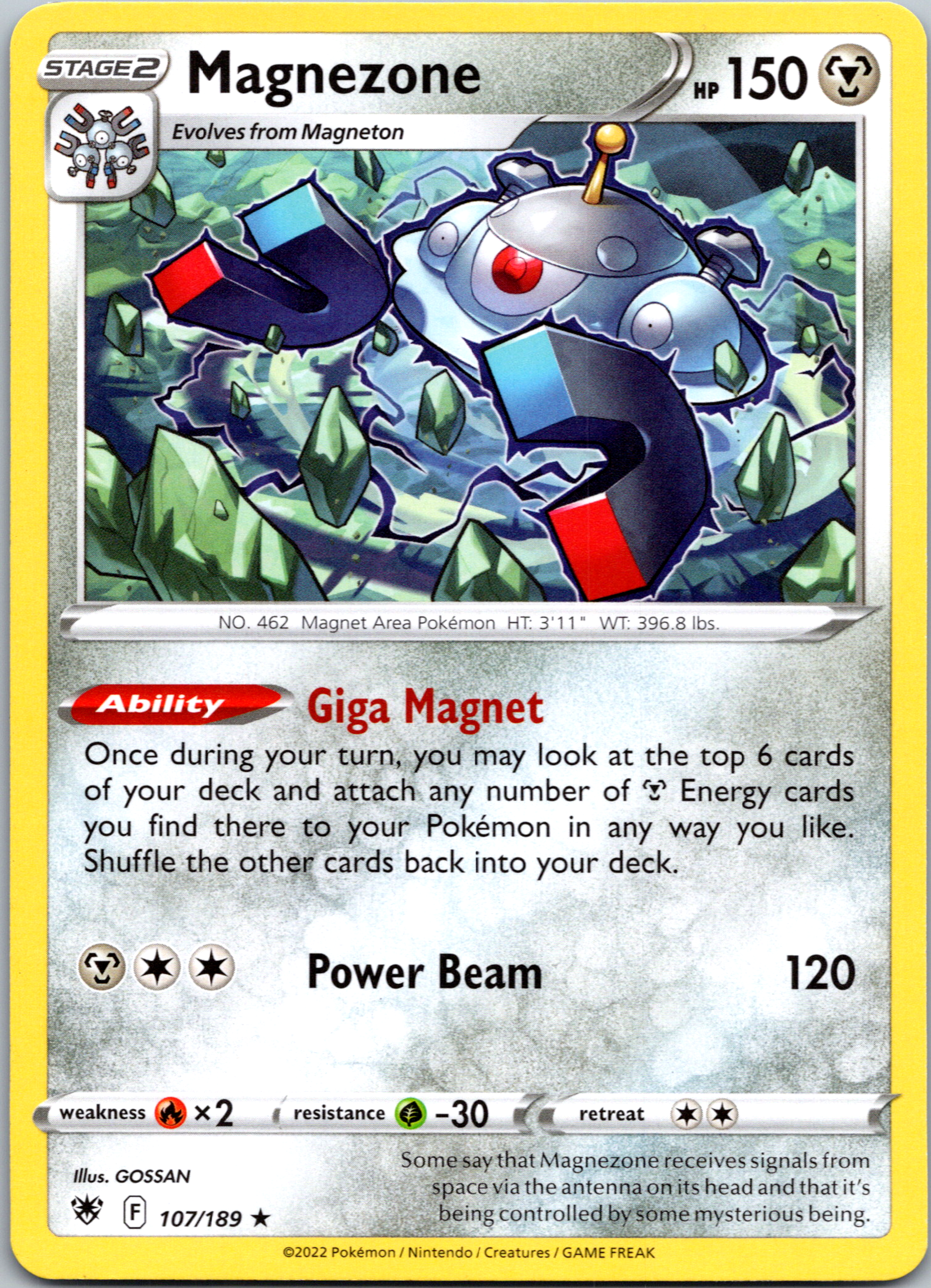 Magnezone (107/189) (Theme Deck Exclusive) [Sword & Shield: Astral Radiance]