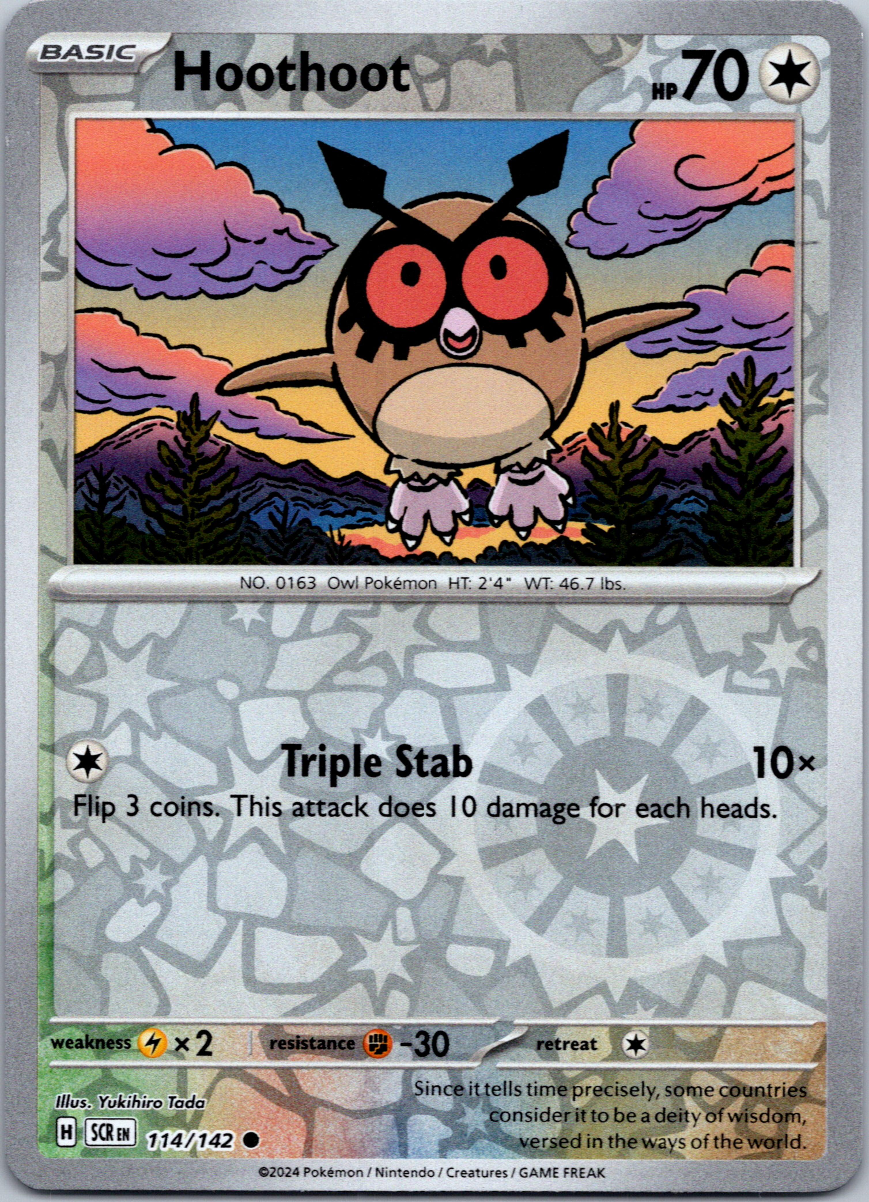 Hoothoot [114/142] - (Stellar Crown) Reverse Holofoil