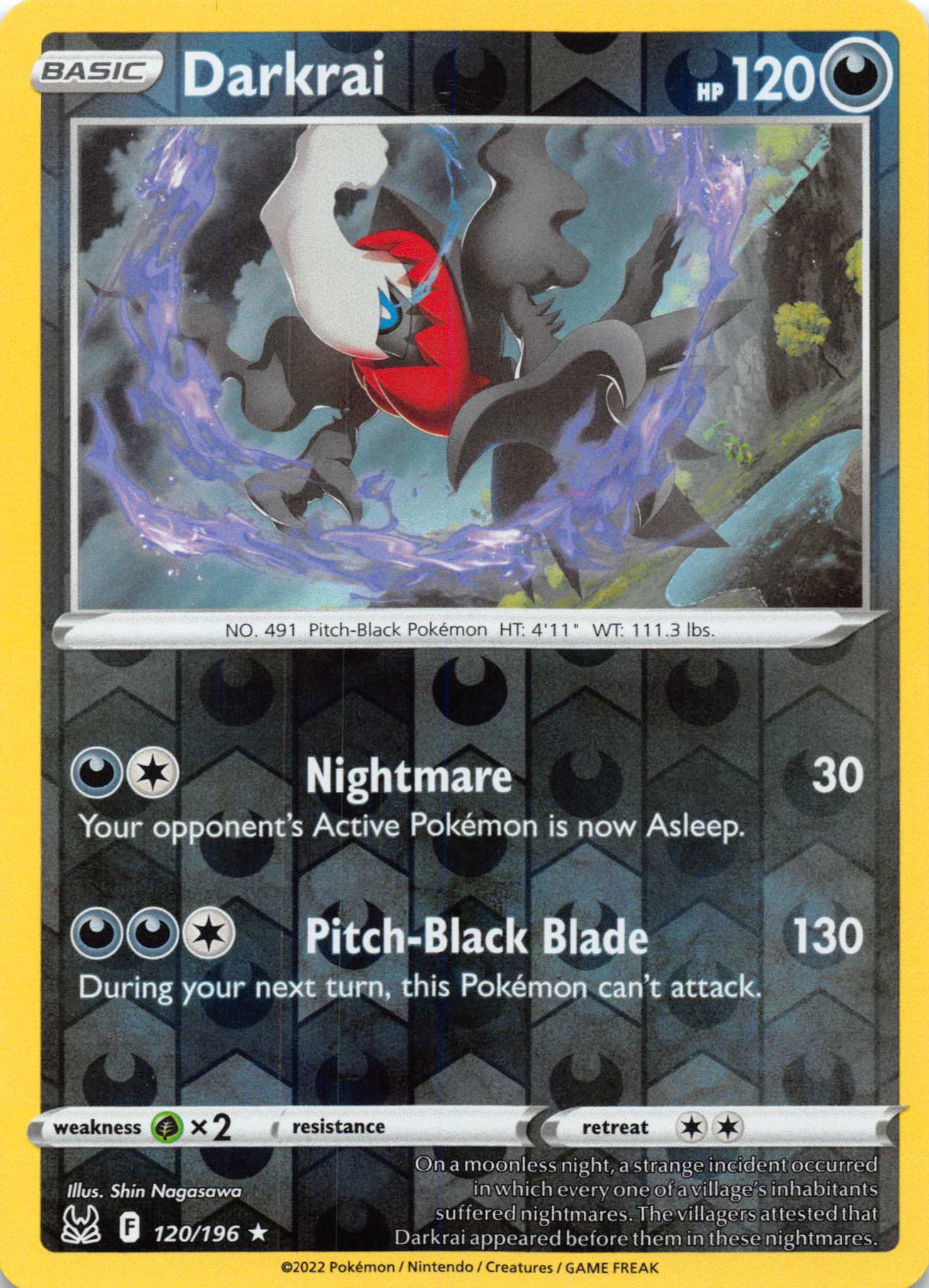 Darkrai (120/196) [Sword & Shield: Lost Origin]