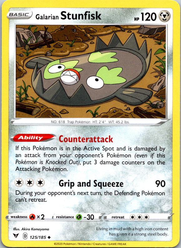 Galarian Stunfisk [125/185] [SWSH04: Vivid Voltage]