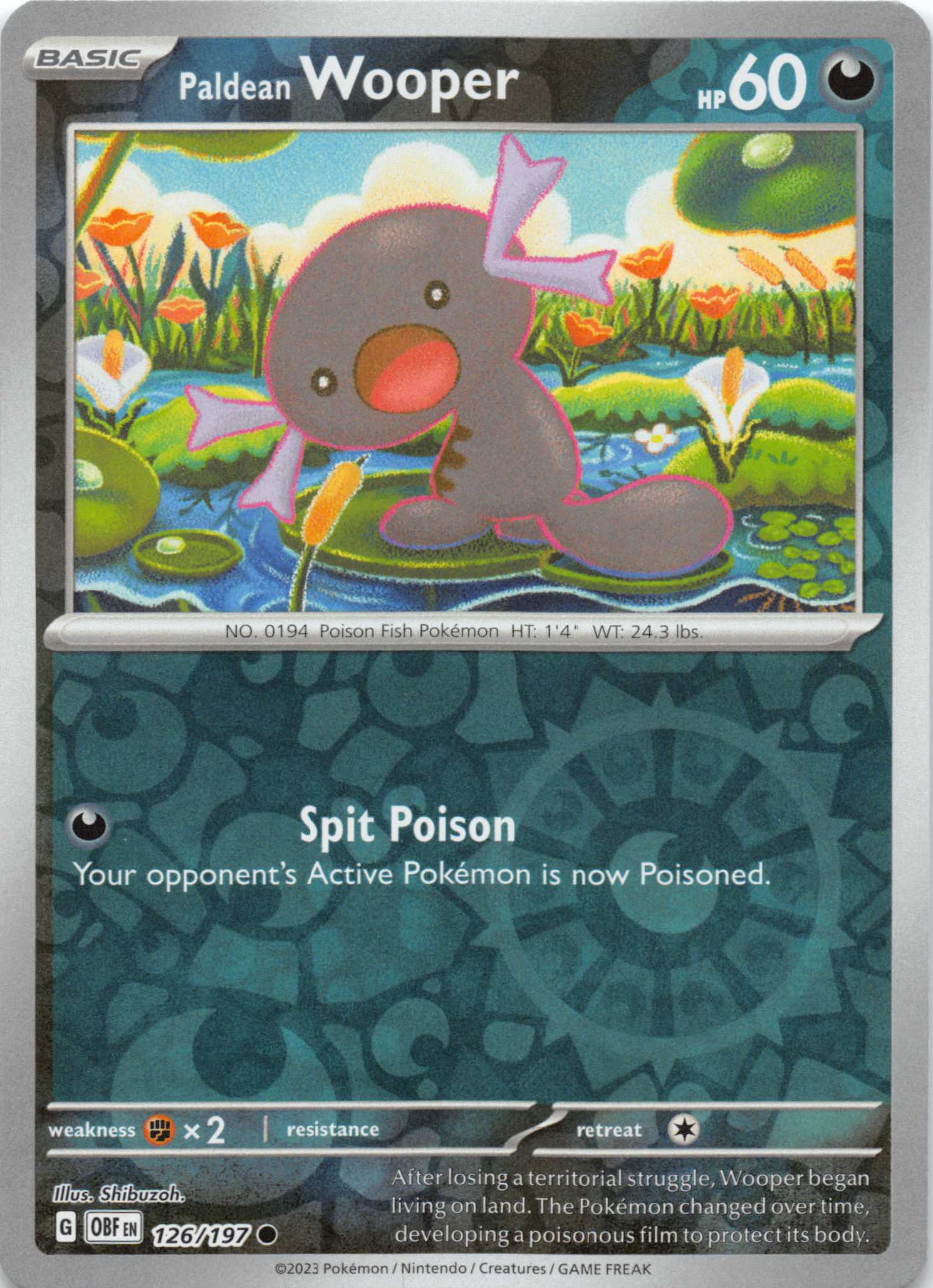 Paldean Wooper (126/197) [Scarlet & Violet: Obsidian Flames]