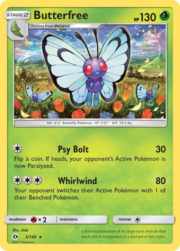 Butterfree [3/149] [Sun & Moon Base Set]