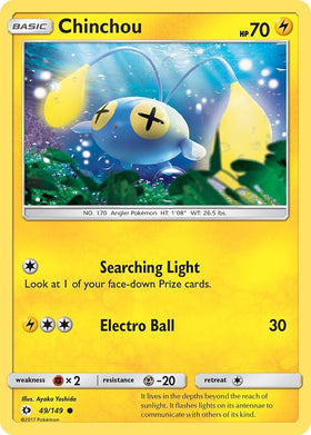 Chinchou [49/149] [Sun & Moon Base Set] Reverse Holofoil