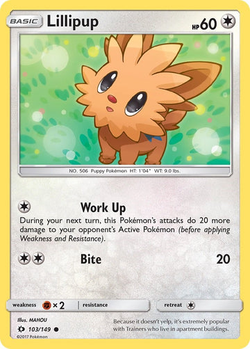 Lillipup [103/149] [Sun & Moon Base Set] Reverse Holofoil
