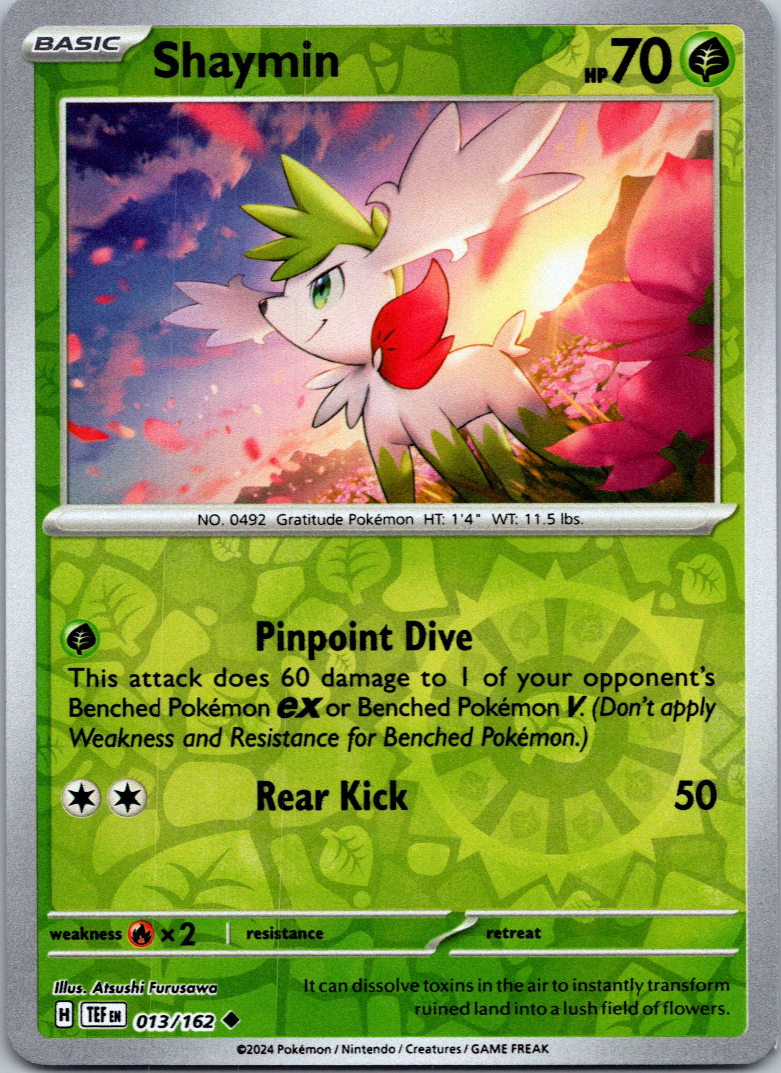 Shaymin [13/162] - (Temporal Forces) Reverse Holofoil