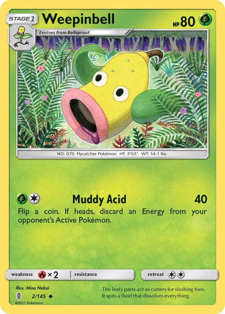 Weepinbell [2/145] [SM - Guardians Rising] Reverse Holofoil