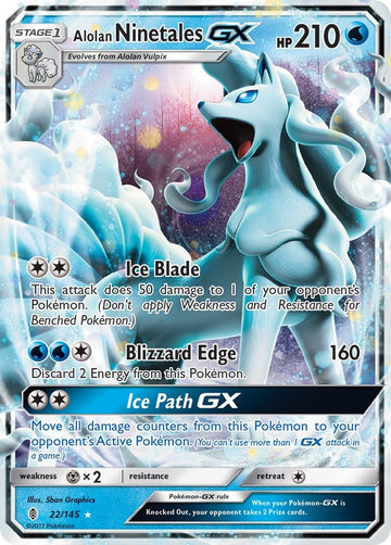 Alolan Ninetales GX [22/145] [Guardians Rising] Holofoil