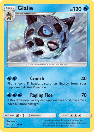 Glalie [32/145] [Guardians Rising] Reverse Holofoil