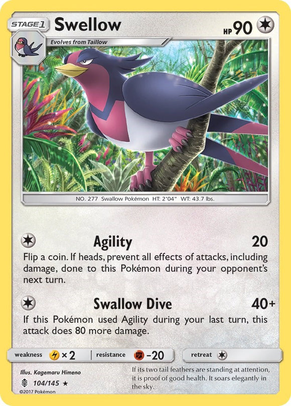 Swellow [104/145] [Guardians Rising] Reverse Holofoil