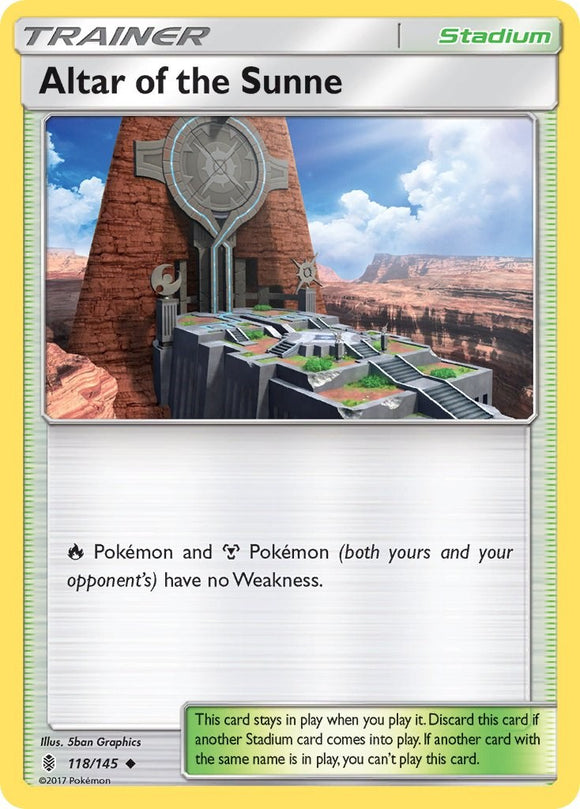 Altar of the Sunne [118/145] [Guardians Rising] Reverse Holofoil