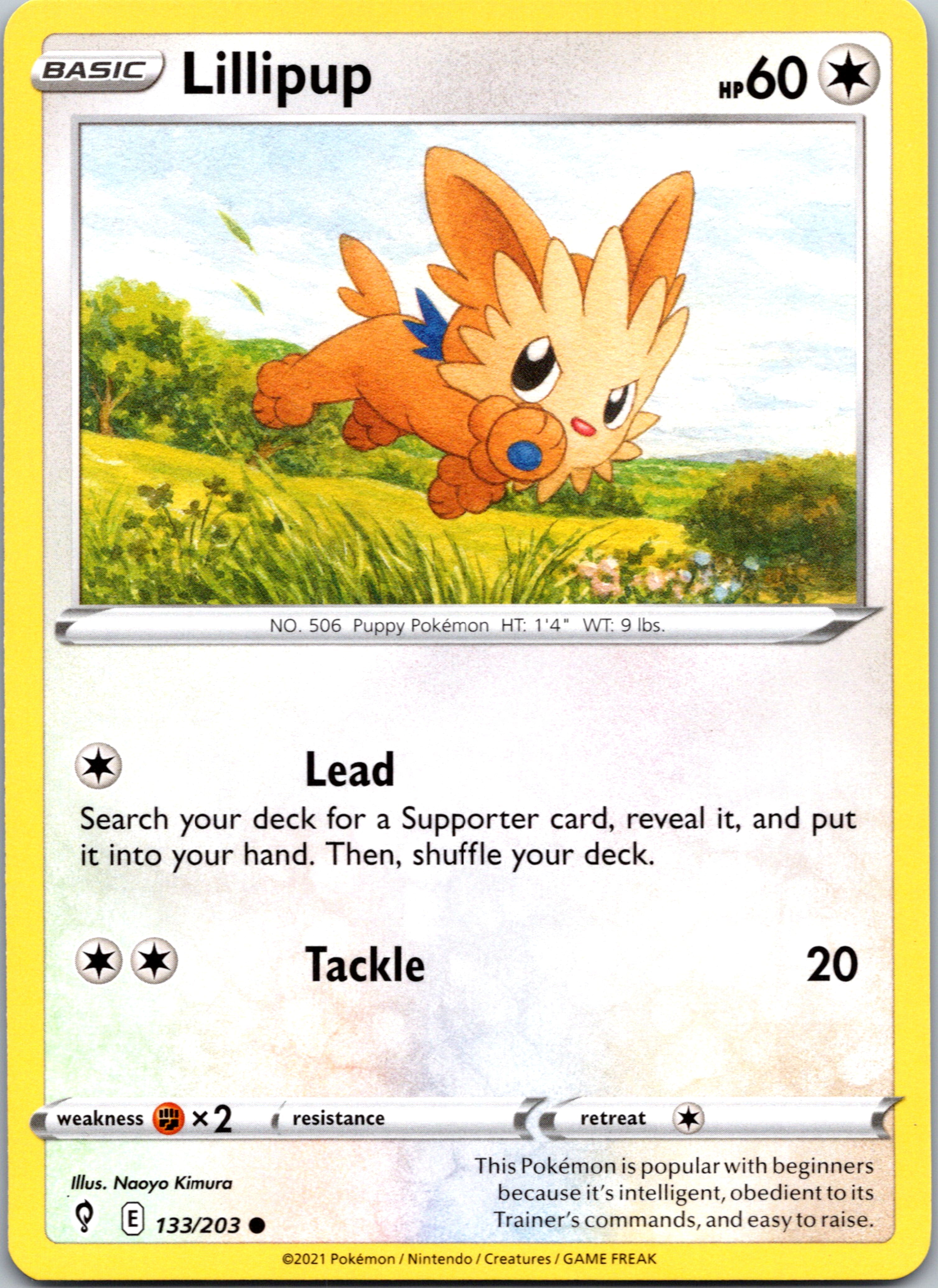 Lillipup (133/203) [Sword & Shield: Evolving Skies]