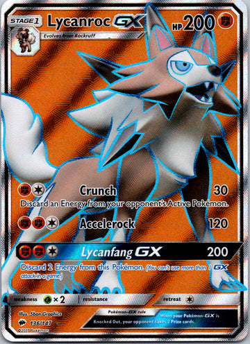 Lycanroc GX (136/147) [Sun & Moon: Burning Shadows]