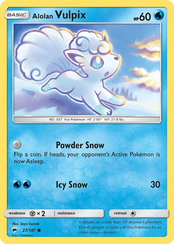 Alolan Vulpix (027/147) [Sun & Moon: Burning Shadows]