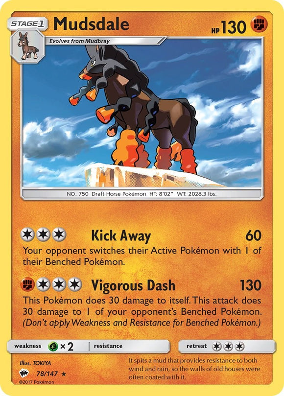 Mudsdale [78/147] [Burning Shadows] Reverse Holofoil