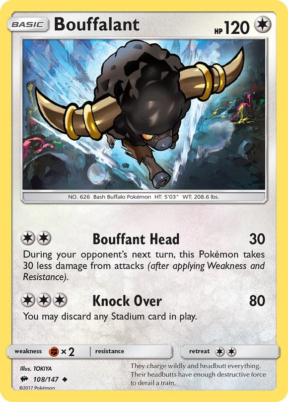 Bouffalant [108/147] [Burning Shadows] Reverse Holofoil