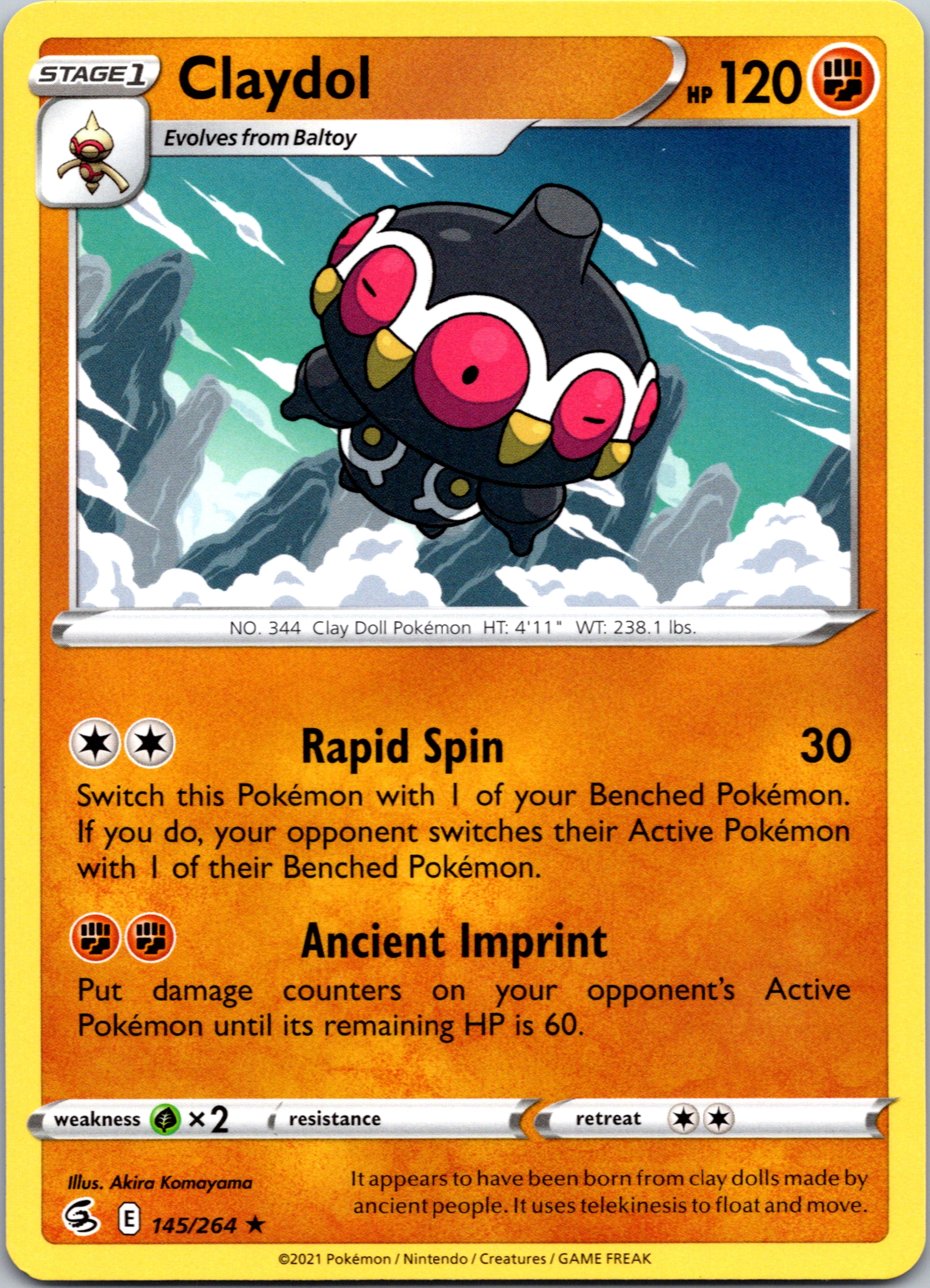 Claydol (145/264) [Sword & Shield: Fusion Strike]