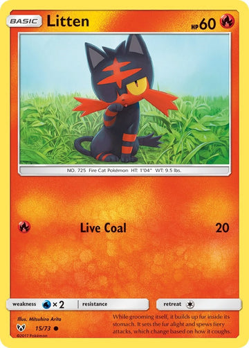 Litten [15/73] [Shining Legends] Reverse Holofoil