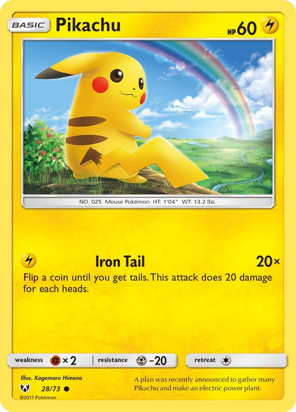 Pikachu [28/73] [Shining Legends] Reverse Holofoil