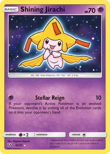 Shining Jirachi [42/73] [Shining Legends] Holofoil