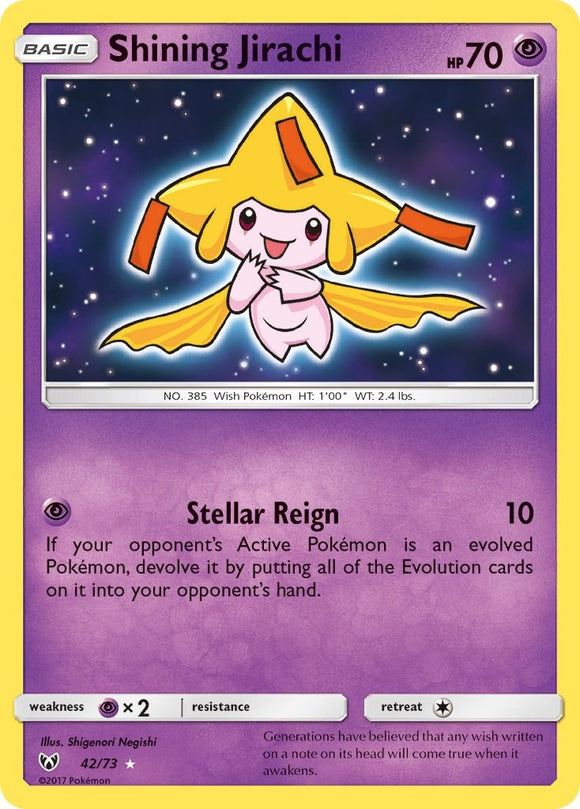 Shining Jirachi [42/73] [Shining Legends] Holofoil